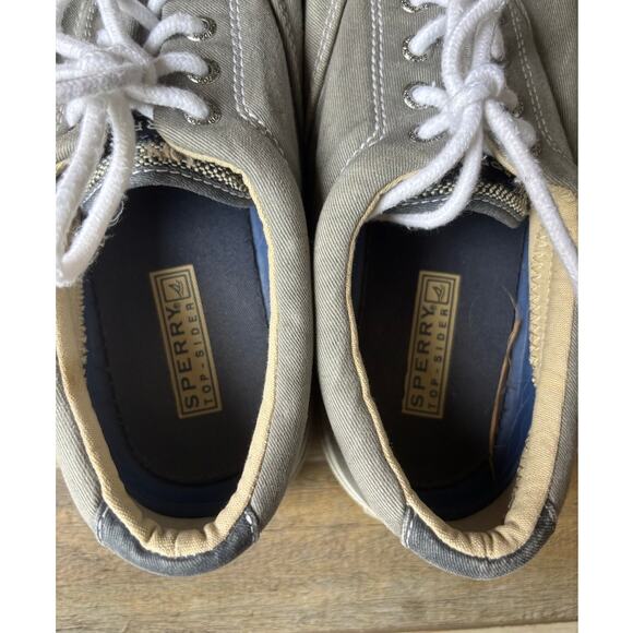 SPERRY Top-Sider Mens Shoes Dock Boat Sneakers 10M Gray Casual 1772706 - Picture 7 of 8